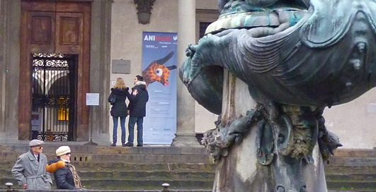 Florence, décembre 2009, place de la SS. Annunziata