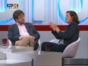 Aldina Duarte et Rui Vieira Nery. -- TVI24 (27 décembre 2009)