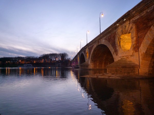 Toulouse, la Garonne au Pont neuf, 7 février 2010