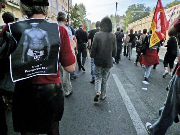 Montpellier, manifestation du 12 octobre 2010