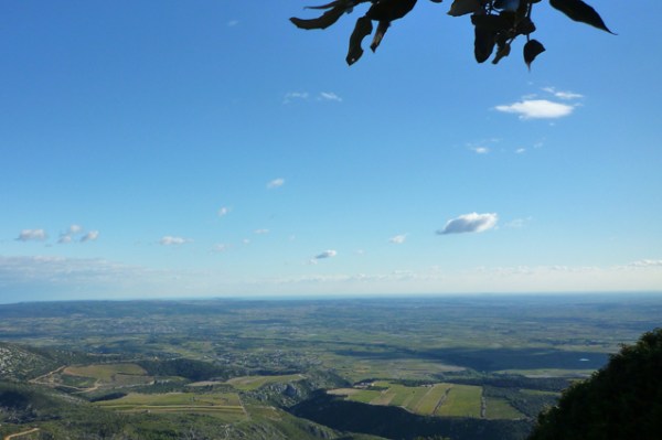 Vue depuis le mont Saint-Baudille, Montpeyroux (Hérault, France), 17 octobre 2010