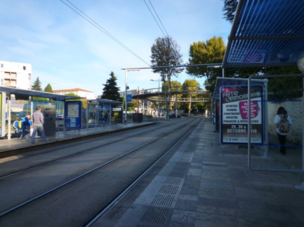 Montpellier, station Stade Philippidès sur la ligne 1, 27 octobre 2010