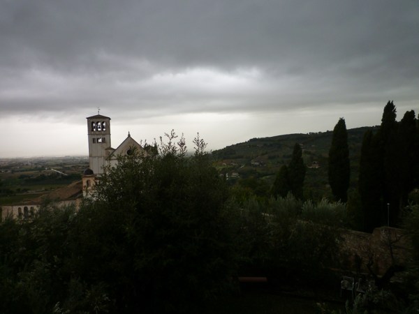 Assise (Ombrie, Italie). Basilique San Francesco, 8 novembre 2010