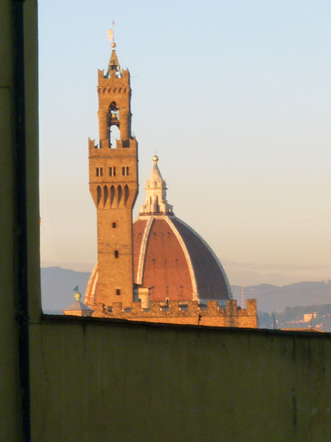 Florence (Toscane, Italie). La cathédrale Santa Maria del Fiore vue depuis la costa San Giorgio, 28 décembre 2010