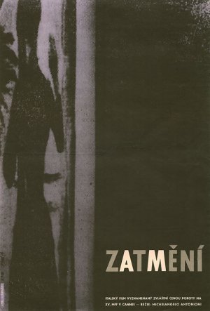 Affiche tchèque du film L'eclisse (L'éclipse) de Michelangelo Antonioni (1962)