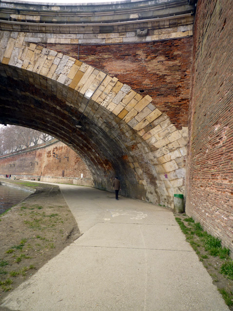 Toulouse, berges de la Garonne rive droite, 25 février 2012