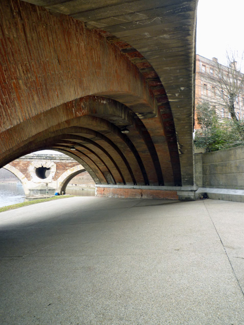 Toulouse, berges de la Garonne rive droite, 25 février 2012