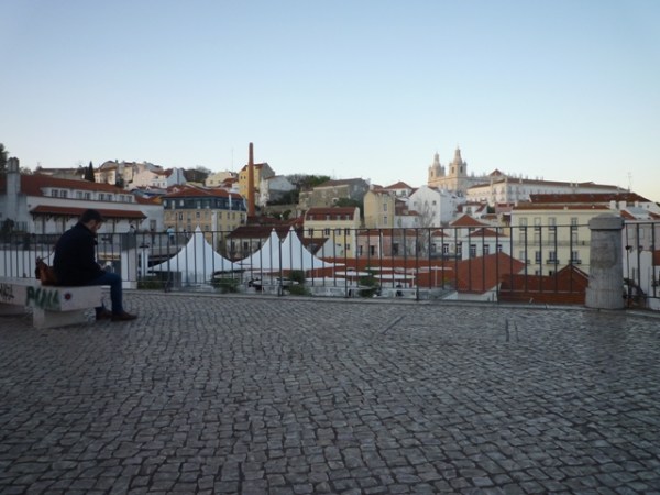  Lisbonne (Portugal), Miradouro das Portas do Sol, 17 mars 2012