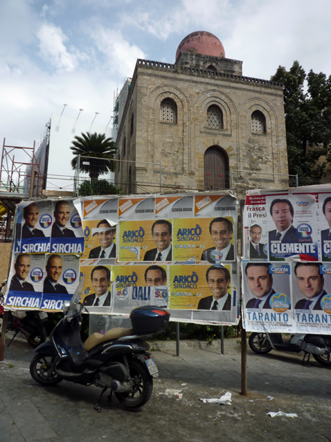 Palerme (Sicile). L'église San Cataldo, 7 mai 2012