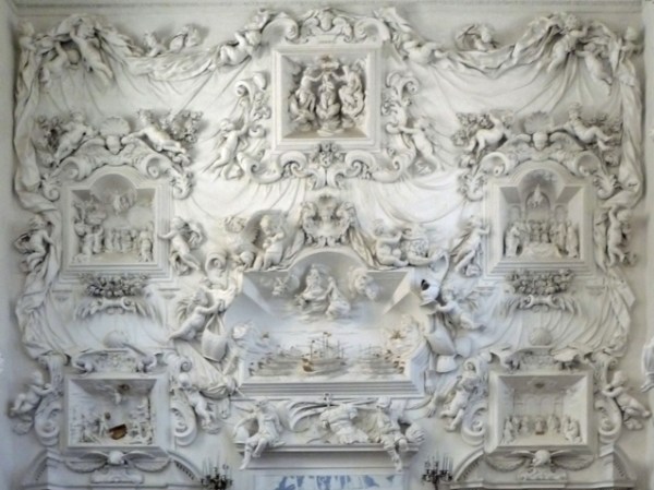 Palerme (Sicile). Oratorio di Santa Cita (décoration baroque de Giacomo Serpotta), 8 mai 2012