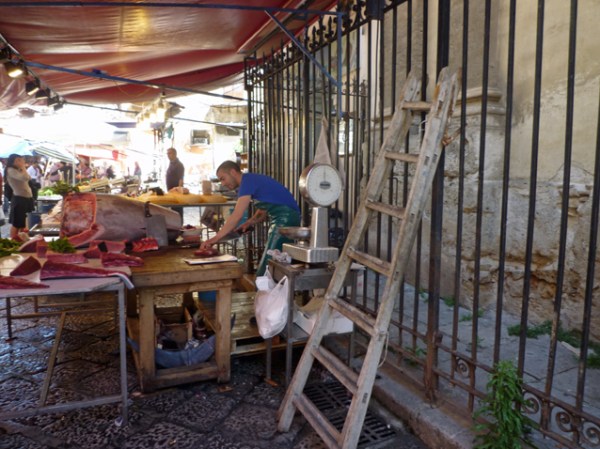 Palerme (Sicile). Marché du Capo, 9 mai 2012
