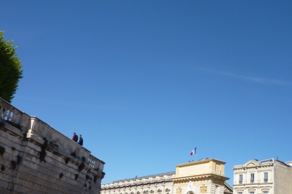 Montpellier, vue depuis la rue Clapiès, 1er mai 2012