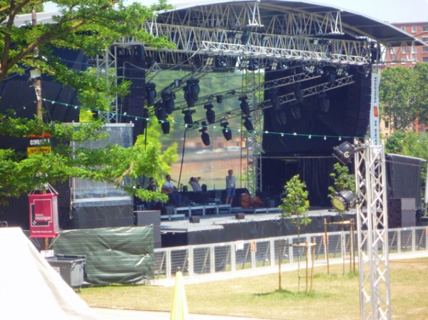 António Zambujo en répétition. Toulouse, Prairie des Filtres, 15 juin 2012