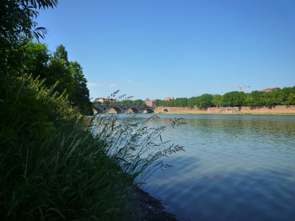 Toulouse, la Garonne depuis la Prairie des Filtres, 15 juin 2012