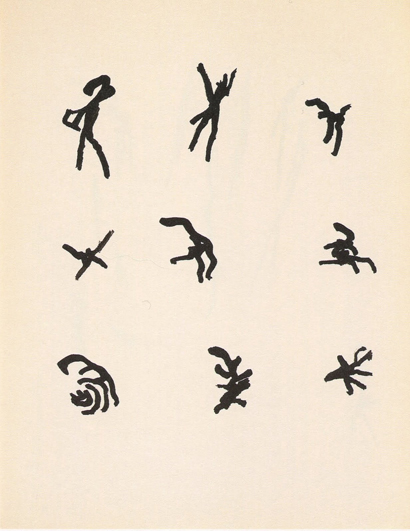 Henri Michaux (1899-1984). Sans Titre (Mouvements). 1950-51.