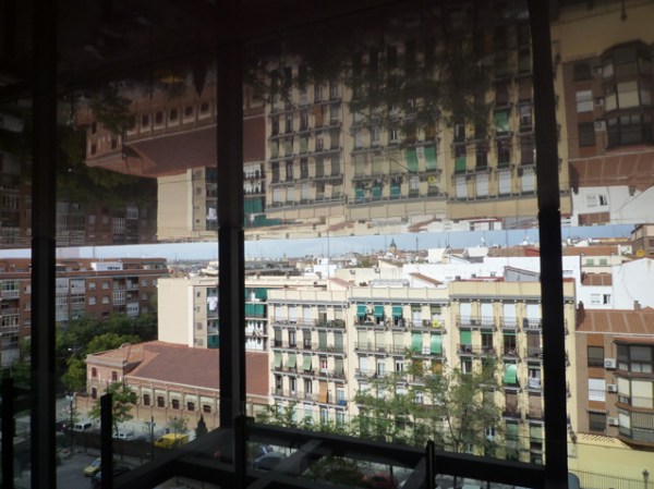 Dans le musée Reina Sofía, Madrid (Espagne). Bâtiment Jean Nouvel, 23 août 2012