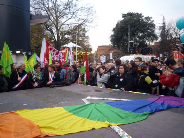 Manifestation en faveur du mariage pour tous, Toulouse, 16 décembre 2012