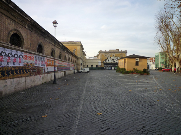 Rome (Italie), anciens abattoirs du Testaccio (aujourd'hui Macro, Musée d'art contemporain de Rome), 25 décembre 2012
