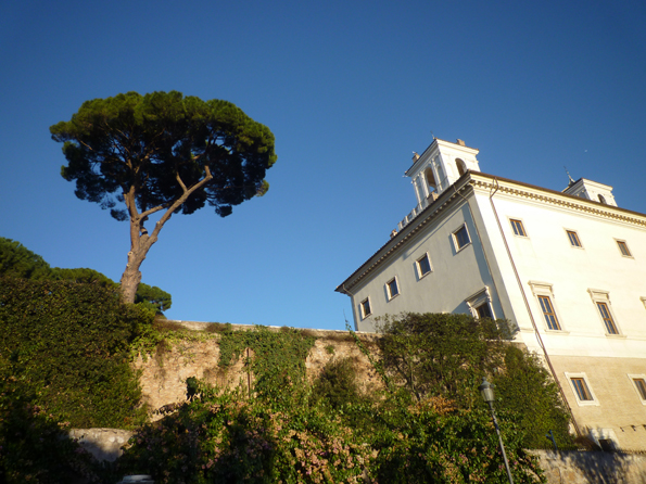Rome (Italie). Villa Medici (Villa Médicis), 28 décembre 2012