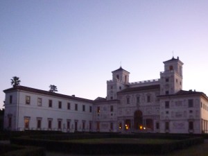 Rome (Italie). Villa Medici (Villa Médicis), 28 décembre 2012