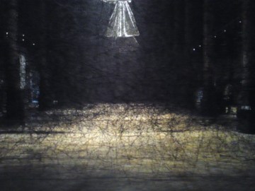 Carré Sainte-Anne, Montpellier (France), 6 octobre 2013. Exposition « After the dream, 2013 » de Chiharu Shiota