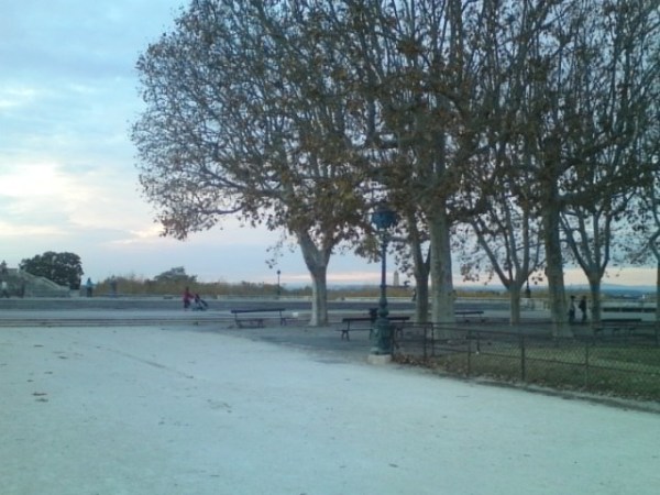 Montpellier (France). Esplanade du Peyrou, 16 novembre 2013