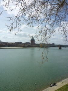Toulouse (France), la Garonne, 31 mars 2014
