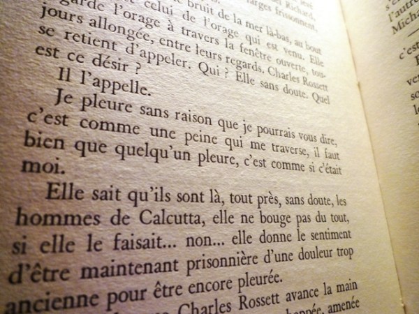 Marguerite Duras, Le vice-consul. Gallimard, impr. 1966. Page 198. Marguerite Duras, Le vice-consul. Gallimard, impr. 1966. Page 198.