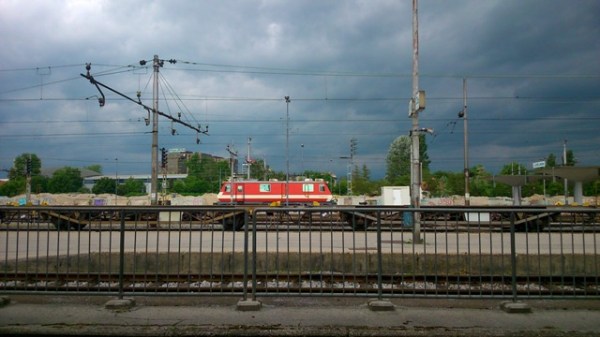 Gare de Ljubljana (Slovénie), 11 mai 2014