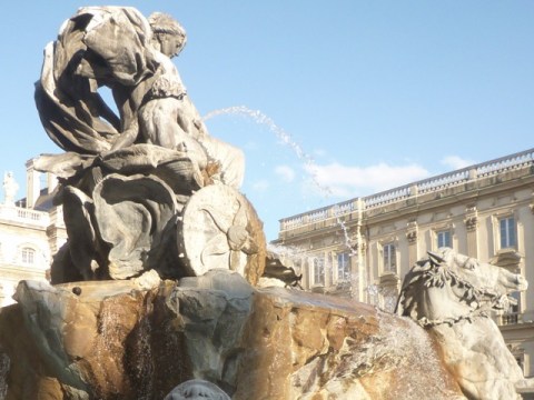 Lyon (France), place des Terreaux, 21 août 2014