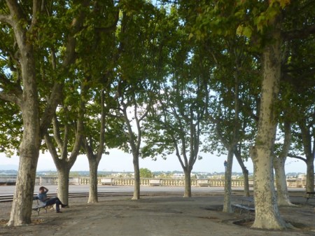 Montpellier (France), esplanade du Peyrou, 20 septembre 2014
