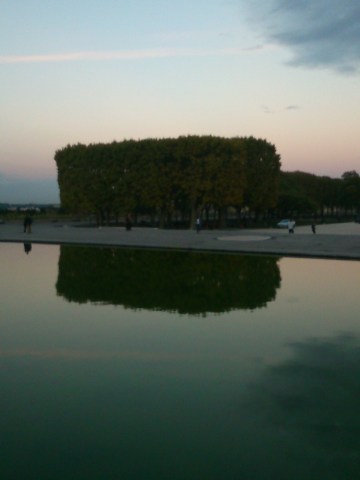 Montpellier (France), esplanade du Peyrou, 25 octobre 2014