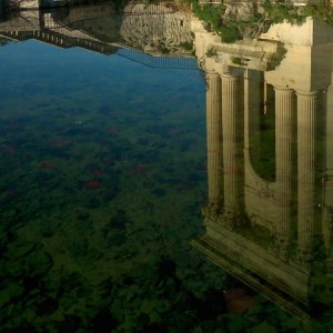 Montpellier (France), esplanade du Peyrou, 24 décembre 2014