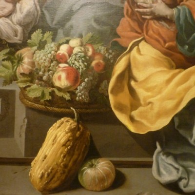 Giovanni Andrea Coppola (Gallipoli 1597 - Gallipoli 1659) | Adoration des bergers (sans date), détail. Musée Fabre, Montpellier (France)