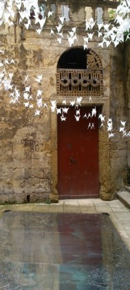 Montpellier (France), Hôtel de la Petite Loge, 18 juin 2016 (Installation IN N' OVER, Maxime Derrouch , Typhaine Le Goff et Emeline Marty, Festival des architectures vives 2016)