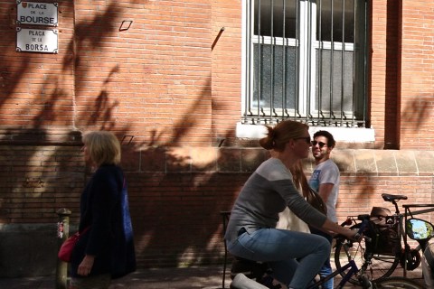 Toulouse (Occitanie, France), place de la Bourse, 22 avril 2017