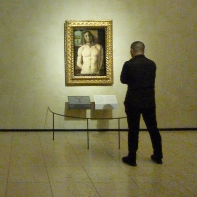 Donato Bramante (1444-1514). Cristo alla colonna (vers 1490). Milan, Pinacoteca di Brera