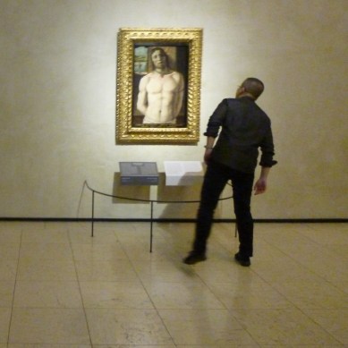 Donato Bramante (1444-1514). Cristo alla colonna (vers 1490). Milan, Pinacoteca di Brera