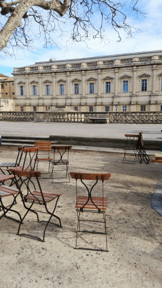 Montpellier (Occitanie, France), esplanade du Peyrou, 18 février 2018