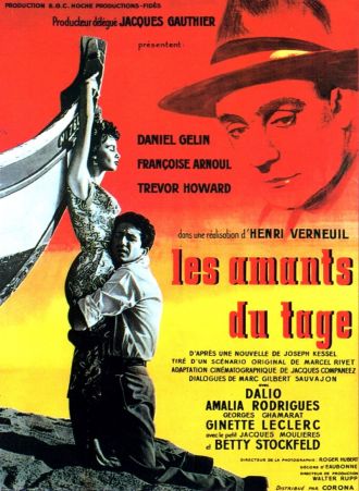 Henri Verneuil (1920-2002). Les amants du Tage (France, 1955). Affiche