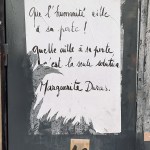 Toulouse (Occitanie, France), 18 septembre 2020. Placard apposé sur l'ancien théâtre de la Digue