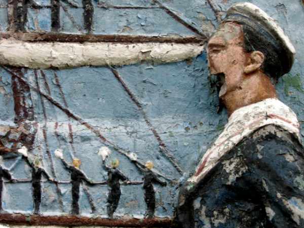 Marinero Tano : mural en El Caminito (Buenos Aires), par Oscar Tello sur Flickr
