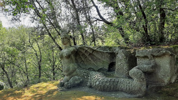 Bomarzo (VT, Lazio, Italie), Parco dei Mostri, 11 juillet 2020