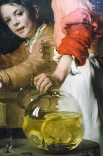 Joseph Bail (1862-1921). Les joueurs de cartes (1897), détail. Exposition Théodule Ribot (1823-1891) : une délicieuse obscurité, Toulouse, musée des Augustins, 2021-2022. Provenance : Paris, Petit Palais, musée des Beaux-arts de la ville de Paris.