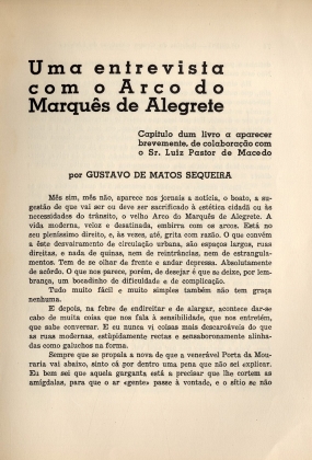 Olisipo : boletim do Grupo « Amigos de Lisboa » A. VII, n.º 26, Abril 1944. P. 73. Numérisation : Hemeroteca Municipal de Lisboa.