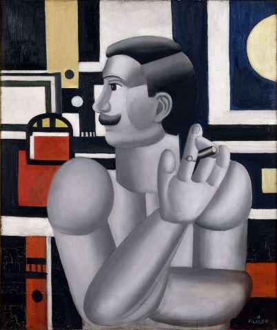 Fernand Léger (1881-1955), Le mécanicien, premier état (1918). Huile sur toile (65 x 54 cm). LaM – Lille Métropole Musée d’art moderne, d’art contemporain et d’art brut (dépôt du Musée national d’art moderne, Paris)